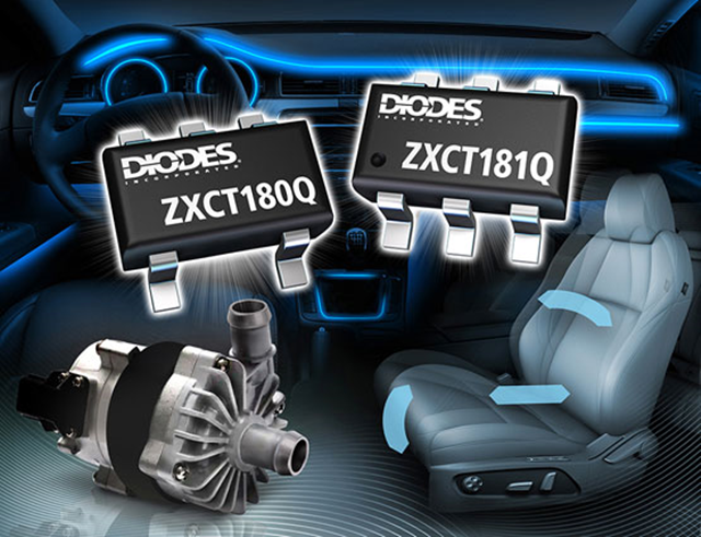 Diodes 推出符合車用標(biāo)準(zhǔn)的 ZXCT18xQ 系列電流分流監(jiān)測(cè)器